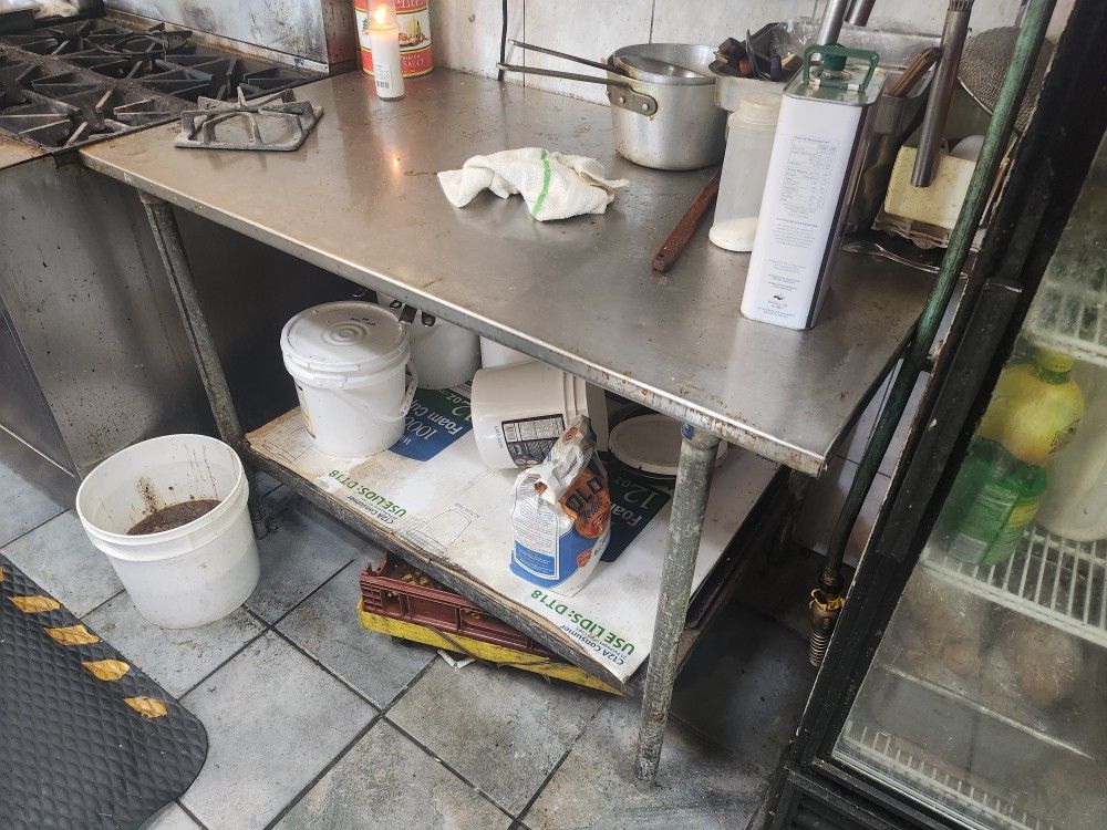 Stainless Steel Restaurant Work Table Commercial 52"×31"×36" Tall
Contents Sold Separately
$300 or best offer
Cash & Carry Only
Pick Up Des Plaines