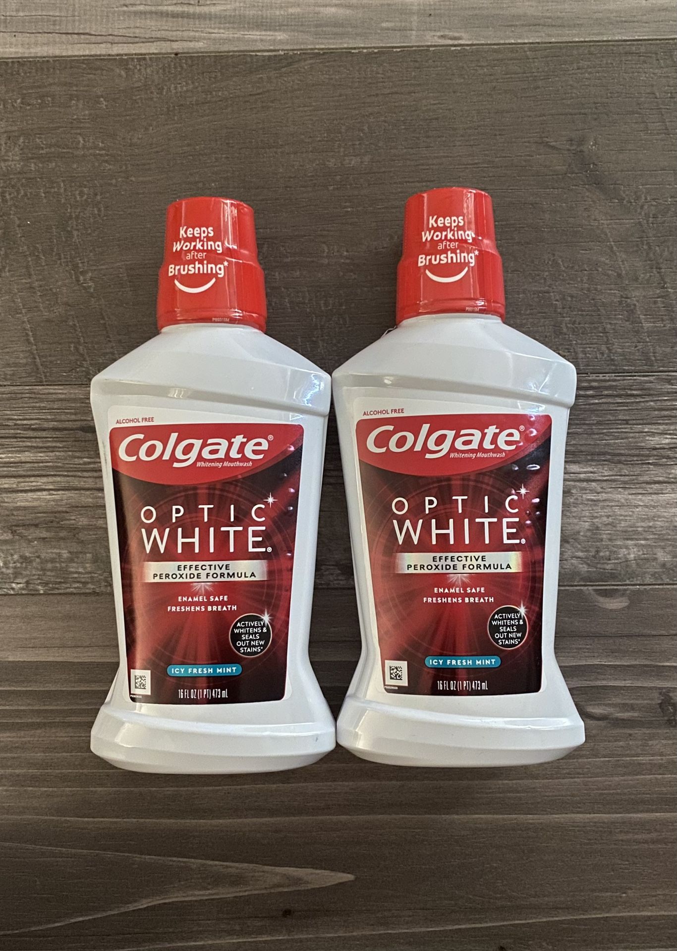 Colgate Optic White Icy Fresh Mint Mouthwash 16 Fl Oz $3 Each