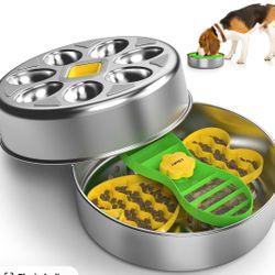 Stainless Steel Slow Feeder Bowl, Cute Bee Design,Non-Slip Silicone Base,Leak-Proof,Holds 2-4 Cups,Dishwasher Safe