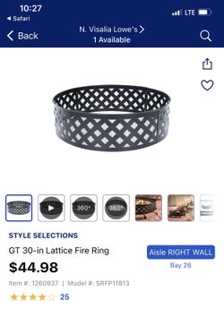 Garden Treasures Fire Ring