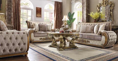 3 PC FORMAL LIVING ROOM SET CHAIR LOVESEAT SOFA SET