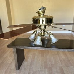 Hampton Bay Gold Ceiling Fan