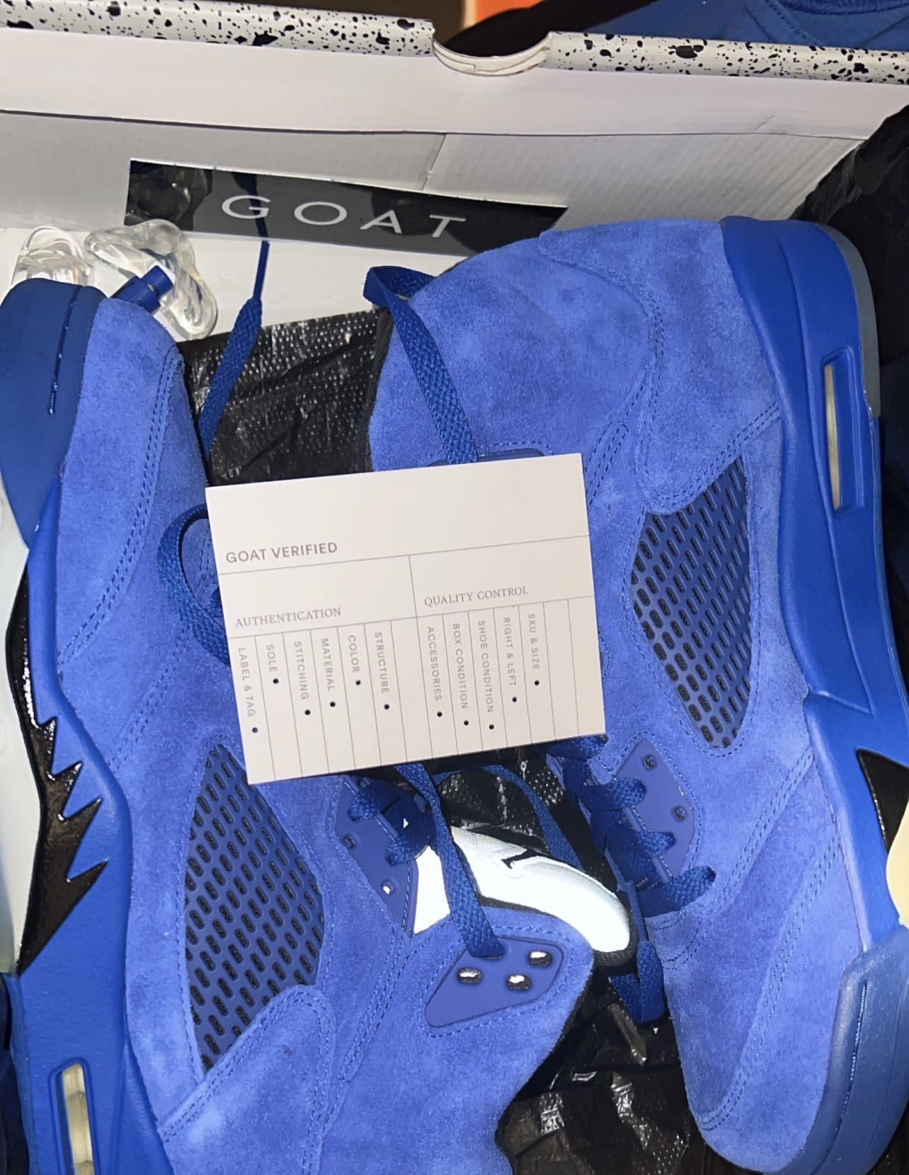 Air Jordan 5 Blue Suede