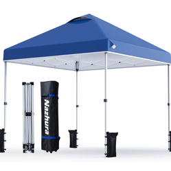 10' x 10' Pop Up Canopy Tent with Sand Weight Bag, Freestanding Sun Shelter for Picnic and Camping