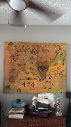 BIG ol canvas painting.