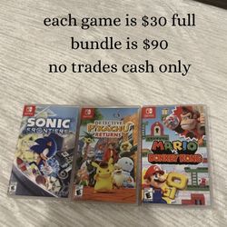 Nintendo switch game bundle