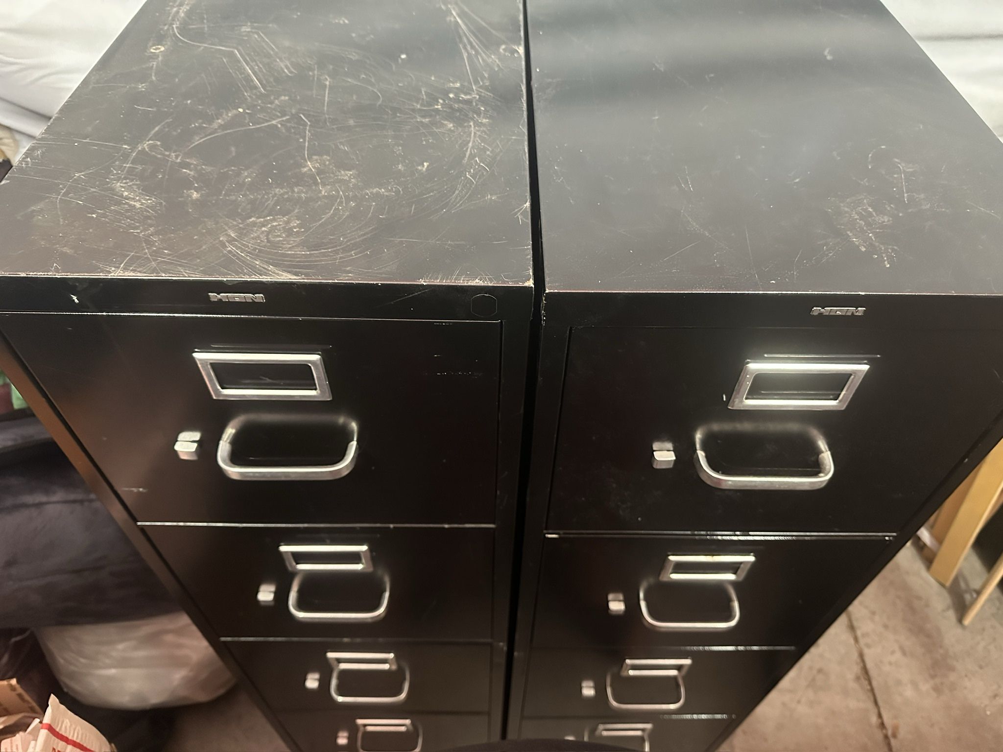 2 Black Filing Cabinets!