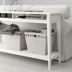 White/Glass Console Table 