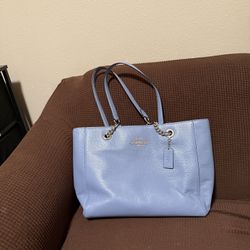 COACH Marlie Tote Bag in Periwinkle Blue