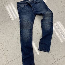 H&M Moto Jeans Size 34x32 Mens