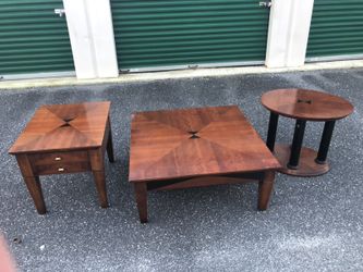 Set of 3 lane altavista tables coffee,end and oval