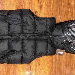 Burberry Black Puffer Jacket w/ Zip-Off Sleeves | Detachable Hood | Luxury Winter 
