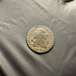 1775 Spanish 2 Maravedis Coin
