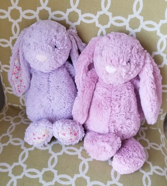 Jellycat Bunnies Pink Lavender Floral $20 Each