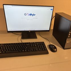 Dell OptiPlex 3020 Windows 11 Desktop Computer with Keyboard, Mouse, and Monitor
