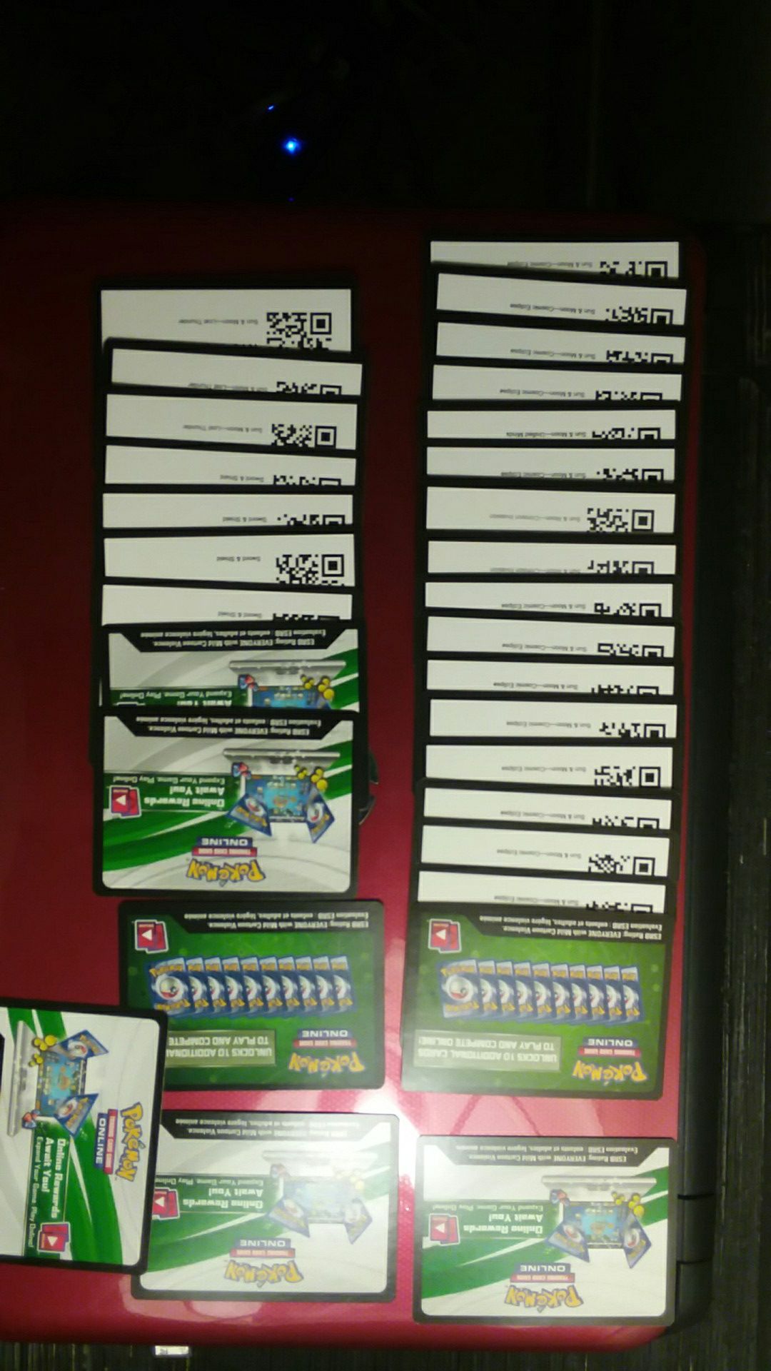 Pokemon Code Cards mixed