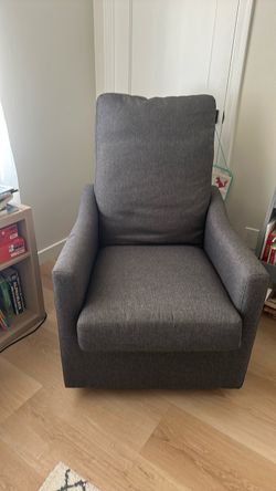 Gray Upholstered  Rocking Nursery/Armchair