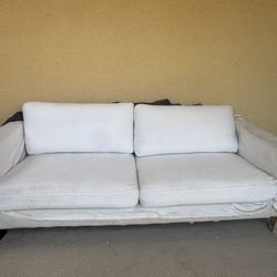 White 2-Seater Sofa