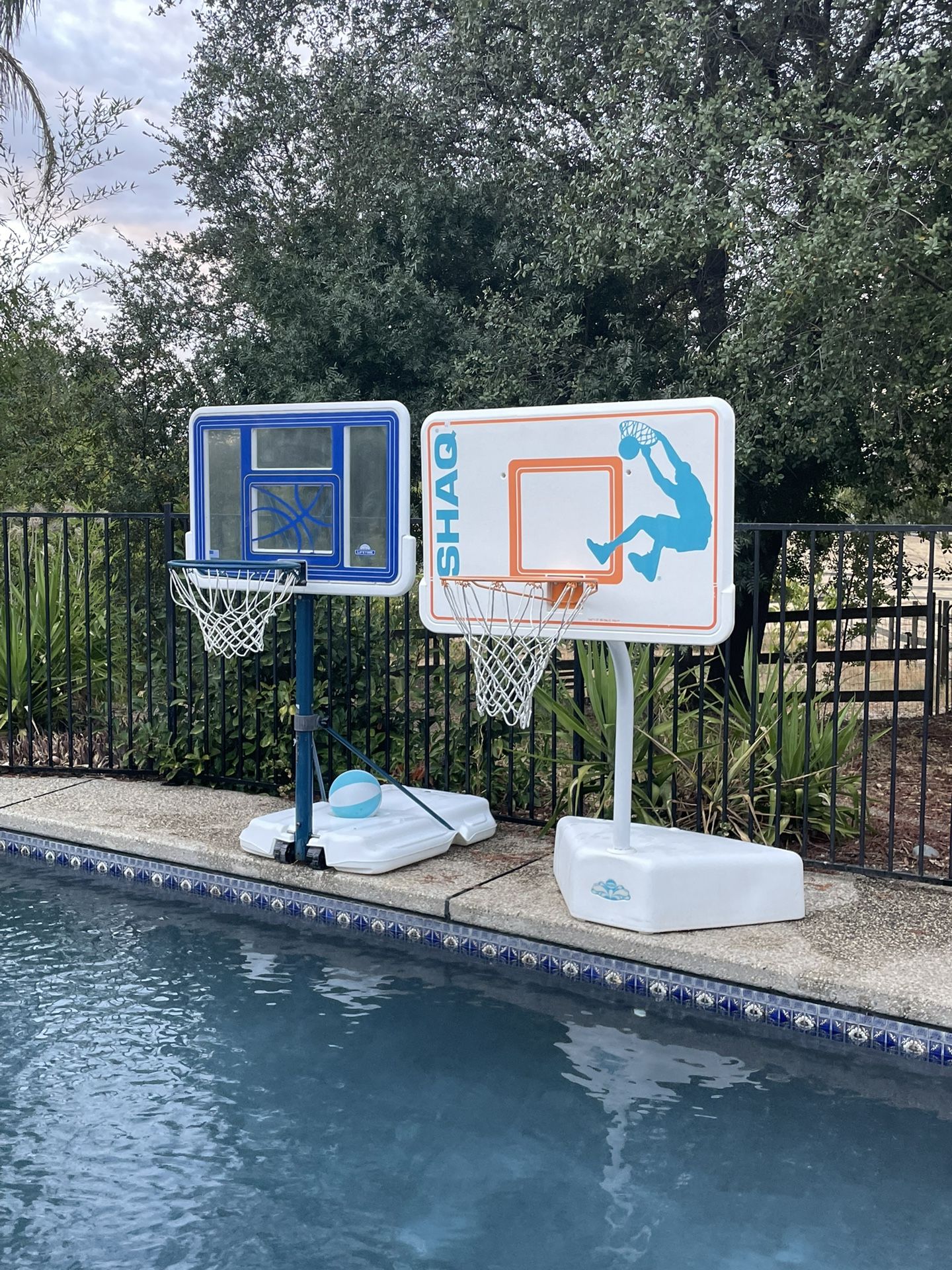 Pool Basketball Hoops