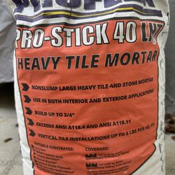 Heavy Tile Morter - FREE