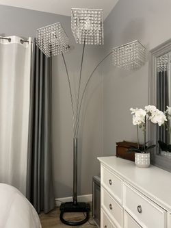 Crystal Chandelier Floor Tripod lamp