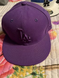 LA Dodgers Fitted Hat Purple 