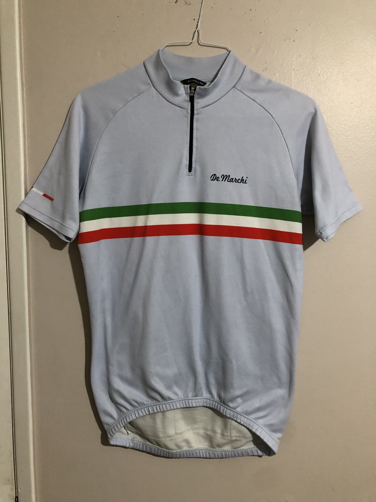 De marchi mens Blue Vintage Cycling Jersey size XL Made In Italy