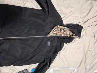 Burberry London England Black Zip Jacket M