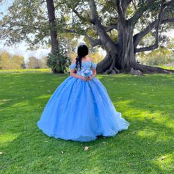 Light blue Quince/sweet16 Dress 