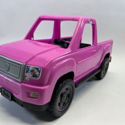 Barbie Hot Pink PickUp Truck 2017 Mattel Model FNY40 Vehicle Camping