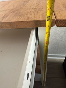 Solid Wood Kitchen Cart / Storage Table with Drawer and Shelves
