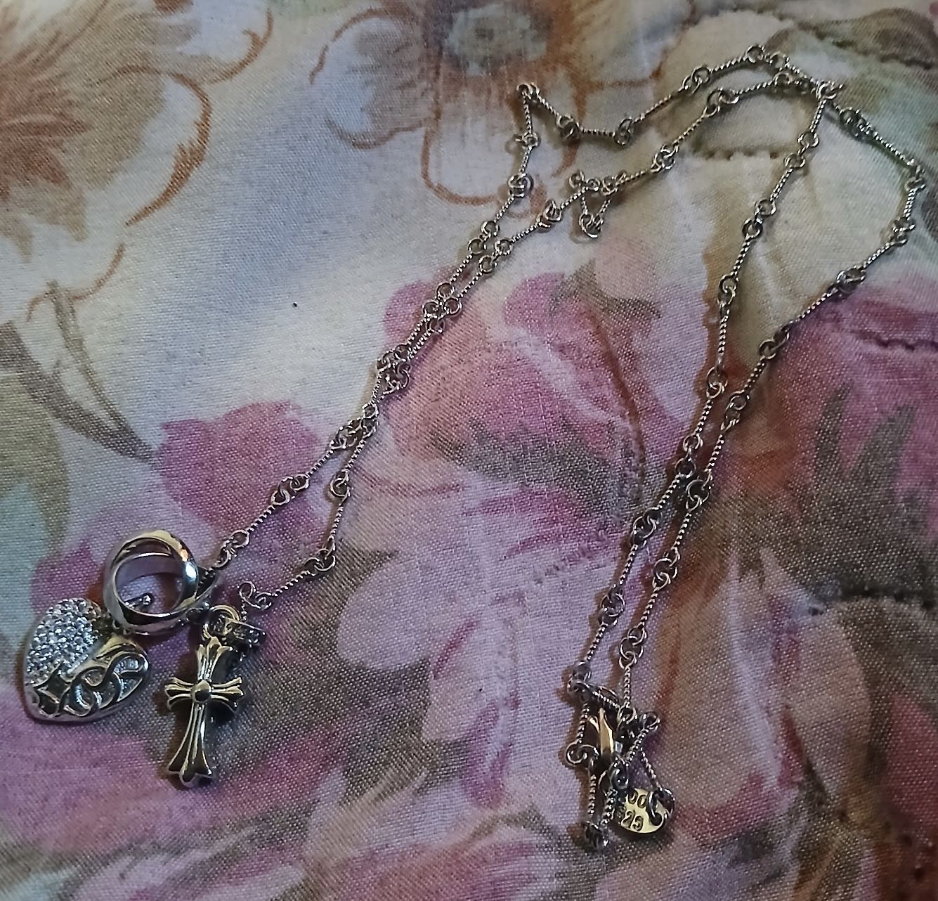 Chrome Hearts Cross Heart Necklace