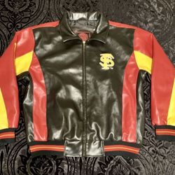 FSU leather bomber jacket