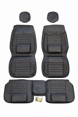 Subaru Outback 2010–2024 Seat Covers Full Set PU Leather Diamond Stitch Black NEW