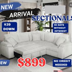 NEW SECTIONAL SOFA AND FREE DELIVERY-SPECIAL FINANCE JUST $54 Down