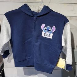 Girl's Stitch Graphic Full Zip Hooded Sweatshirt
$10 (One Available In Size XS  4-5)