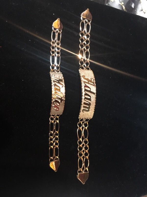 Gold 10kt or 14kt bracelet esclava de oro