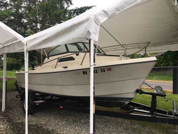 1986 arima searanger boat with trailer. excellent condition. extra toys: ready to go