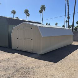 Portable non lofted 12x24 barn - storage - garden - tools - shed 
