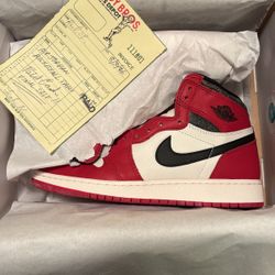 Jordan 1 Lost & Found Size 6.5Y Deadstock