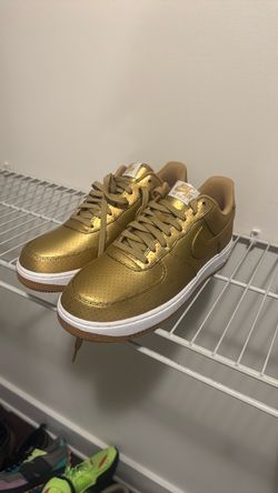Nike Air Force 1s (Gold) size 10