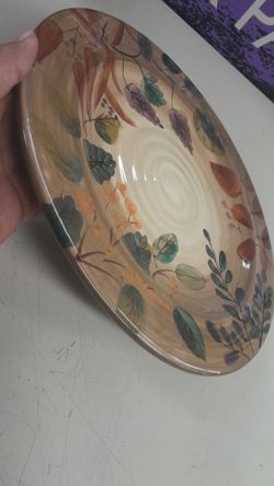 Hand Painted Glass Dinner Plates