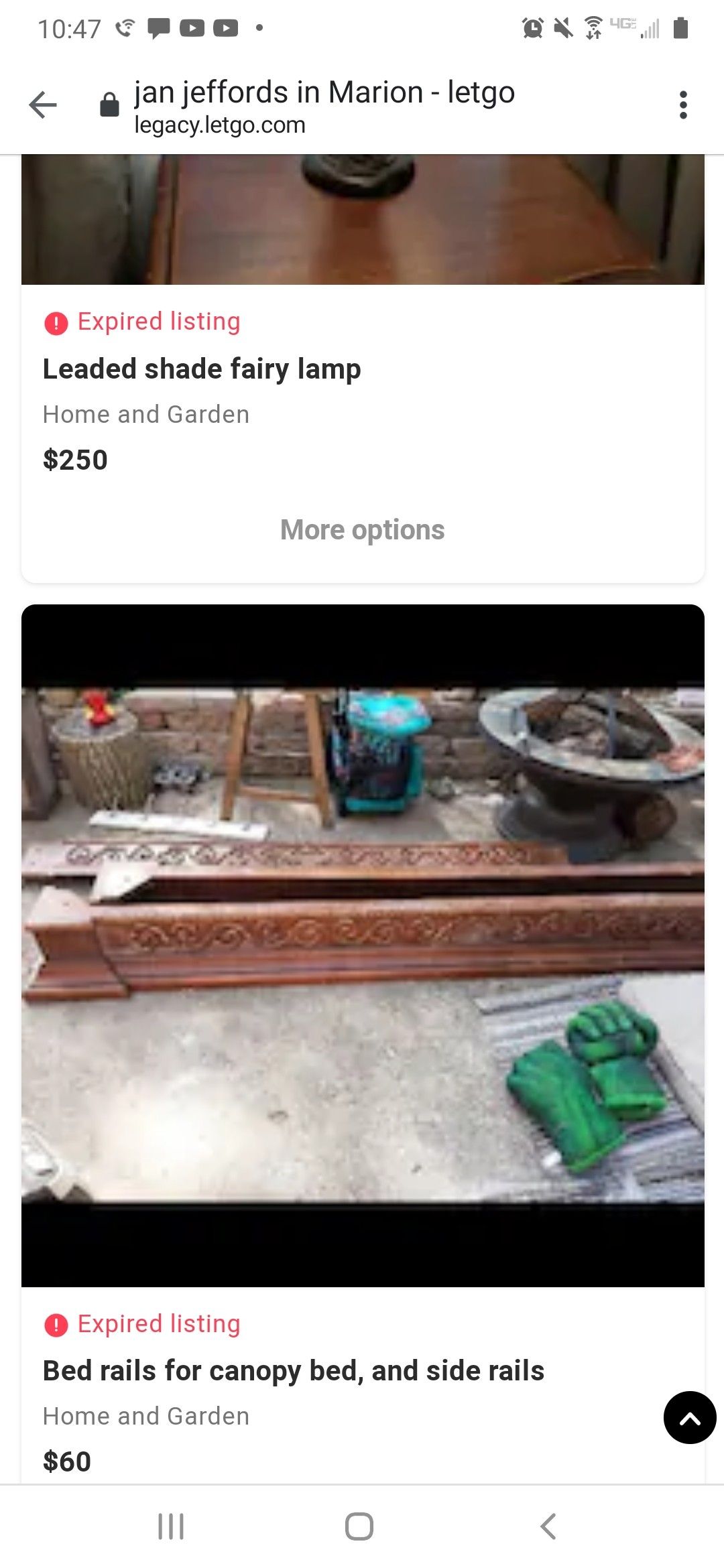 Bed Rails for top of Canopy bed ,Ornate