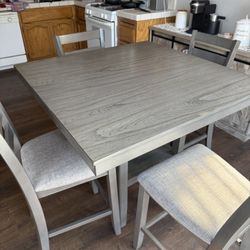 Counter Height Gray Dining Set