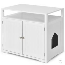 Wooden Cat Litter Enclosure