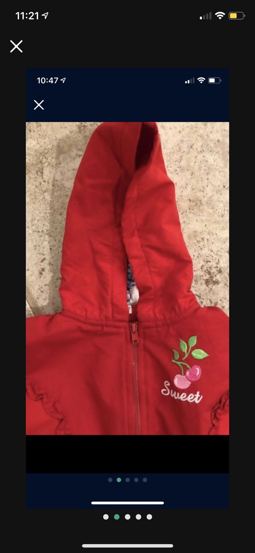 Girl Size 4T Snow Suit Smoke And Pet Free