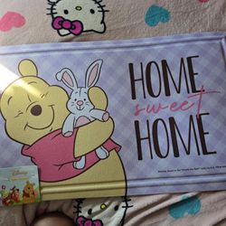 Winnie The Pooh Rubber Door Mat 