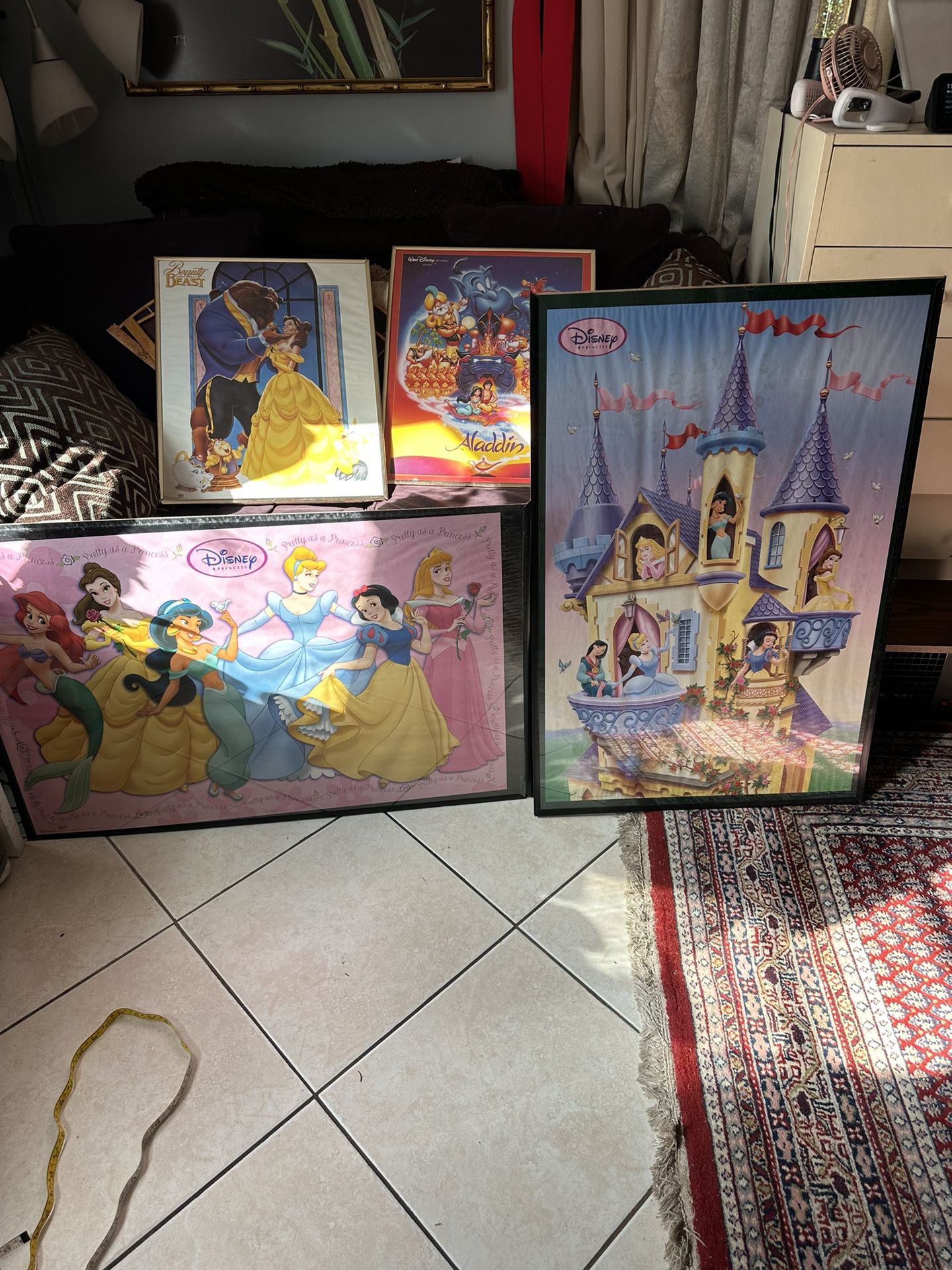 4 Disney Frame Poster, 2 Large 2 Small 