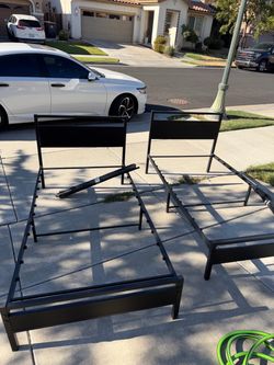 twin bed frame & mattress