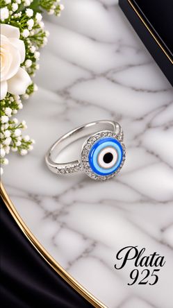 Anillo ojo turco plata 925